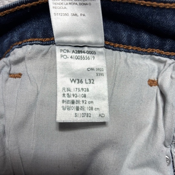 Levis Jeans Mens 36 x 32 Baggy Dark Wash Casual Denim Relaxed Grunge Skate Basic - Picture 3 of 5